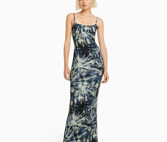 xs Beden Tie dye bershka elbise