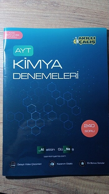 Alaittin Güneş AYT Kimya Denemesi