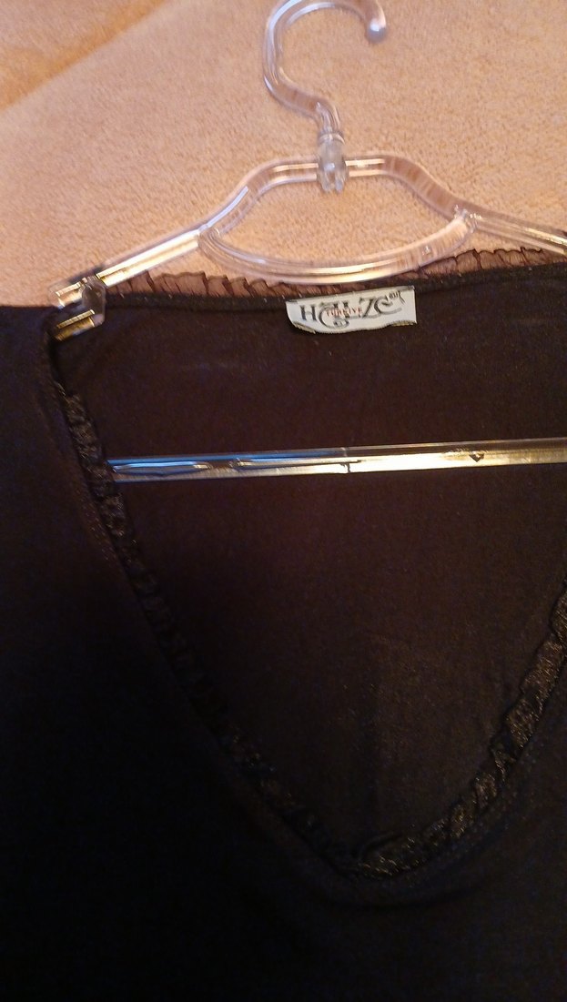 Kadın Lacivert pantolon koton 36 bd
siyah v yakalı   2li kiyafet - Görsel 3