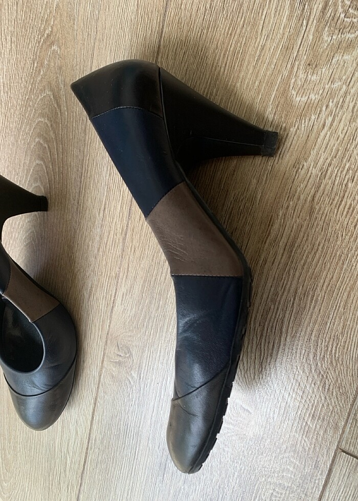 Topuklu gerçek deri ayakkabı - Görsel 3