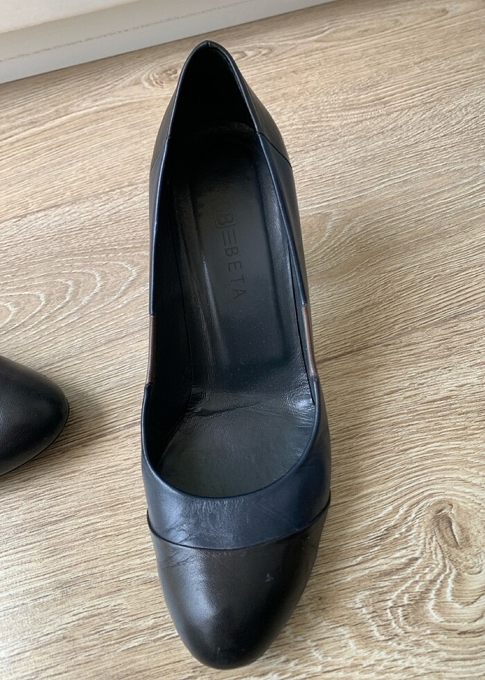 Topuklu gerçek deri ayakkabı - Görsel 2