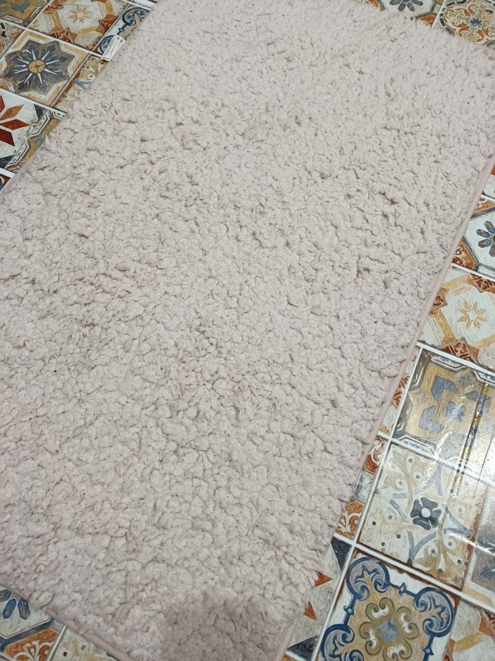 pembe banyo paspası - Görsel 2