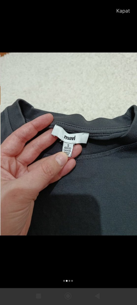 Antrasit Kısa Kollu Tişört - Görsel 2