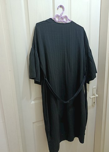 s Beden Uzun Siyah Kimono