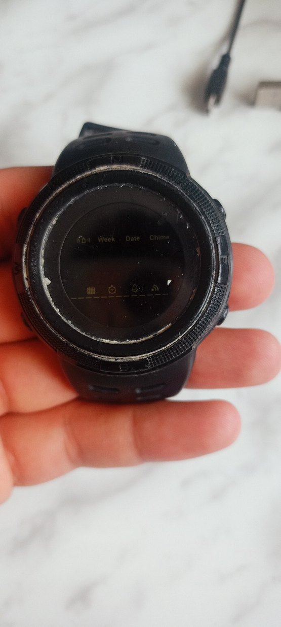 Siyah Erkek Biker Saat Kayışı - Görsel 3