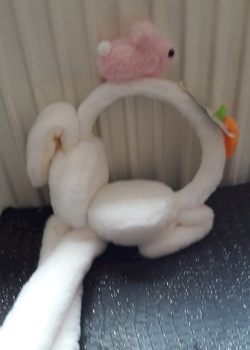 Fisher Price Beyaz Peluş Tavşan kulaklik