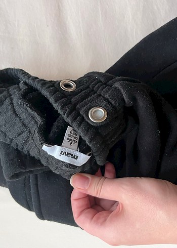 Siyah Kadın Rahat Kesim Eşofman Altı - Görsel 4