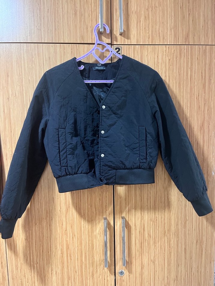 Düğmeli Siyah Kadın Midi Ceket - Görsel 2