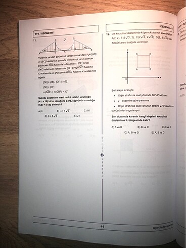Beden BİLGİ SARMAL TYT-AYT GEOMETRİ DENEMESİ