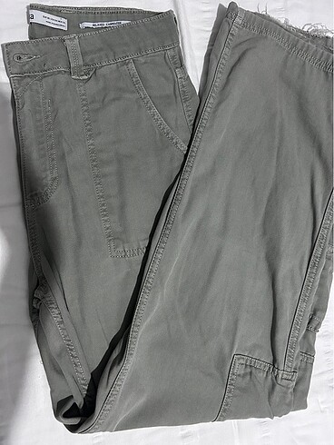 Bershka Kargo Pantolon Wide Leg
