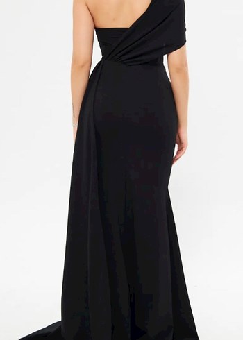 Siyah balık elbise - Görsel 3