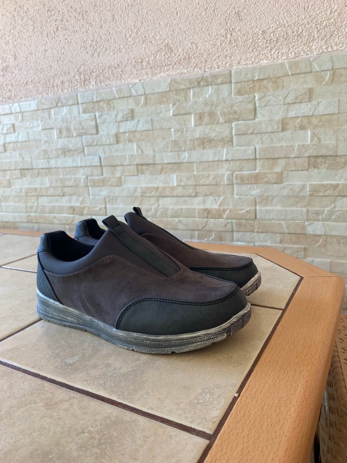 Kahverengi deri-süet kadın Günlük Ayakkabı - Görsel 3