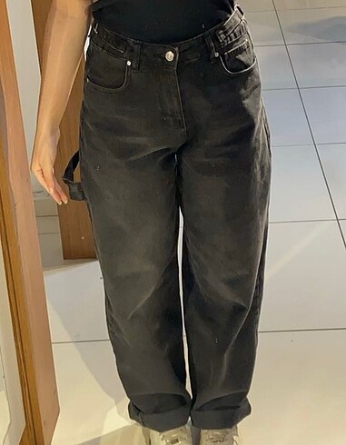 Trendyol & Milla Bayan baggy siyah pantolon