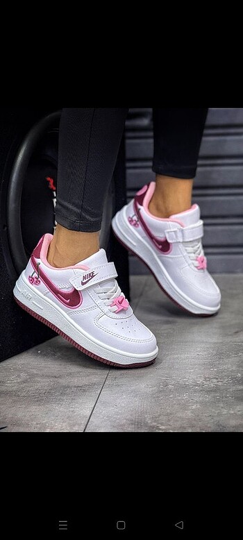 35 Beden çeşitli Renk Nike airforce kiraz çocuk