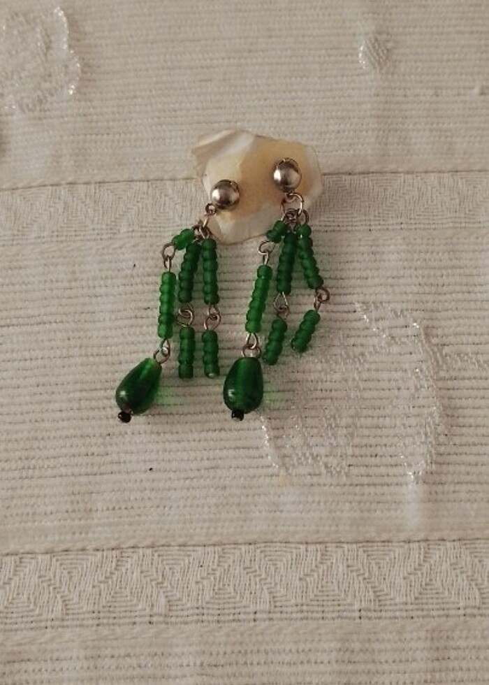 Boncuklu küpe  - Görsel 2