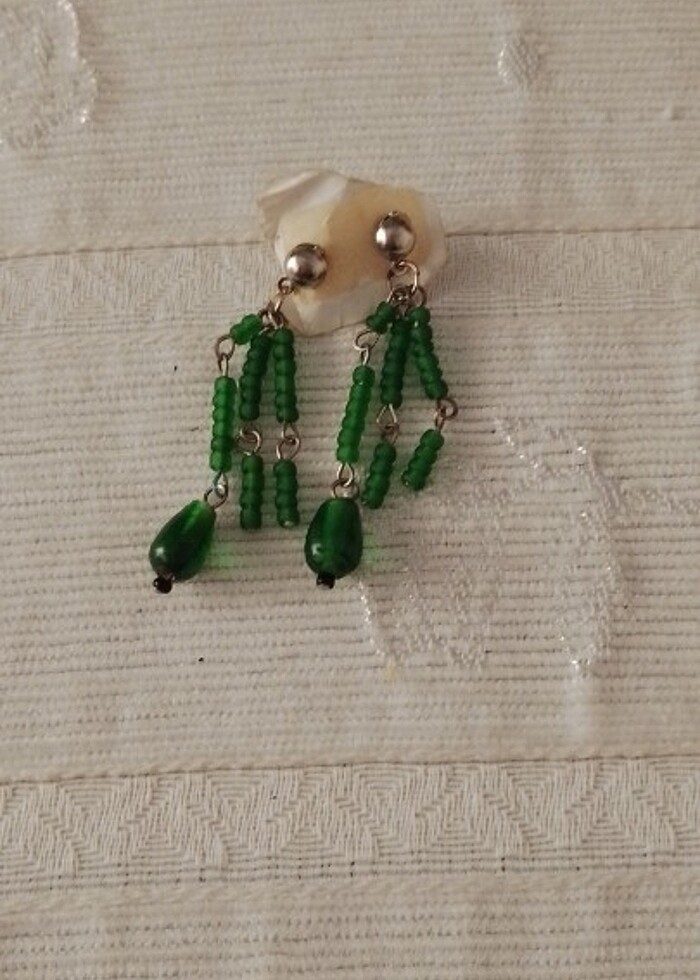 Boncuklu küpe  - Görsel 3