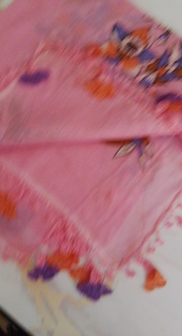 Dantel Detaylı Pembe Bohem Kadın Fuları - Görsel 3