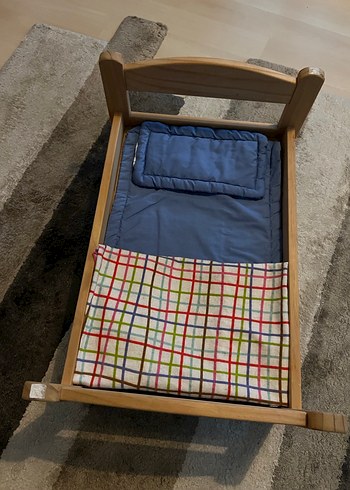 İKEA Ahşap Yatak (kedi yatağı) (oyuncak) - Görsel 4