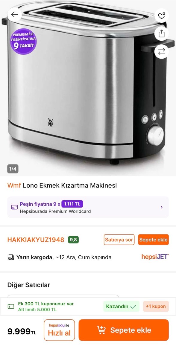 WMF Ekmek Kızartma Makinesi - Görsel 5