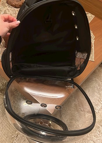 Siyah Astronot Kedi Sırt Taşıma Çantası - Görsel 4