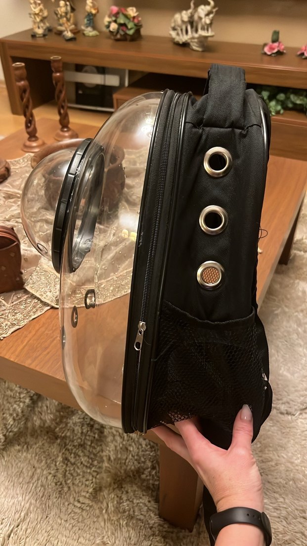 Siyah Astronot Kedi Sırt Taşıma Çantası - Görsel 3