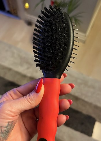 Kırmızı Çift Taraflı Kedi&Köpek Fırçası - Görsel 4