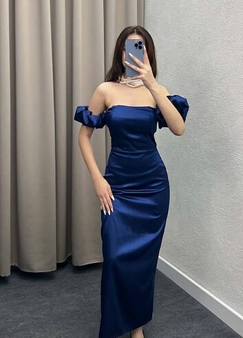 saten elbise