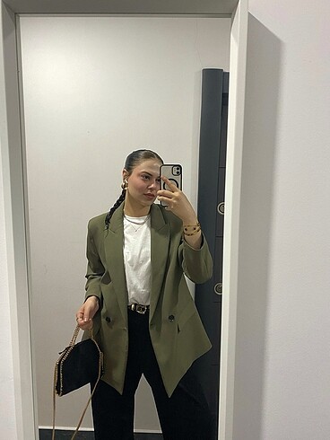 Haki blazer ceket