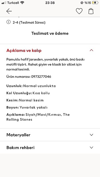 H&M H&M Regular Fit Tişört