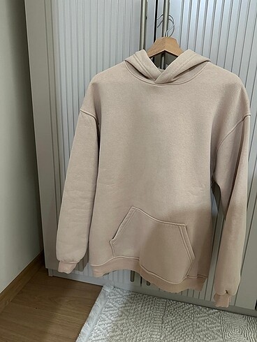 Bej renk erkek sweatshirt
