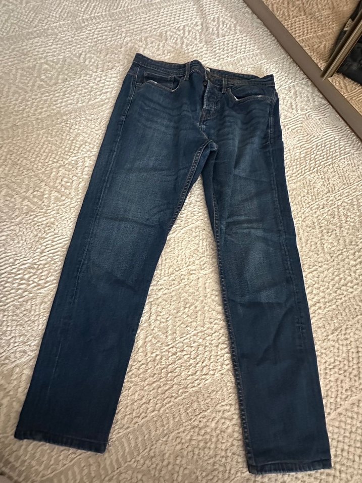 Erkek Lacivert Denim  Kot Pantolon - Görsel 2