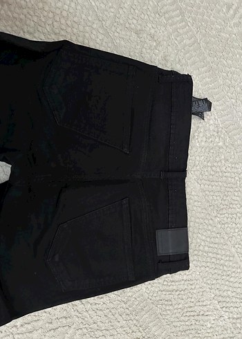 Siyah Kuşaklı Erkek Denim Pantolon - Görsel 5