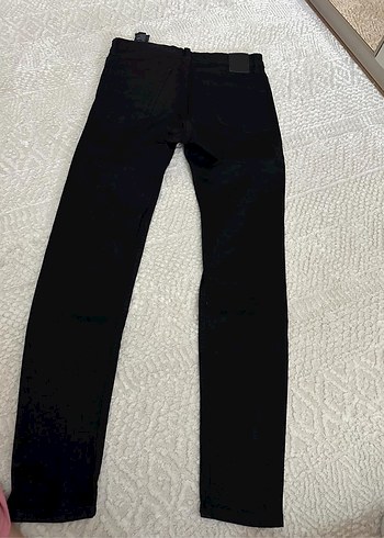 Siyah Kuşaklı Erkek Denim Pantolon - Görsel 3