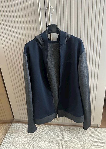 Gri Regular Fit Fermuarlı Erkek Ceket - Görsel 2