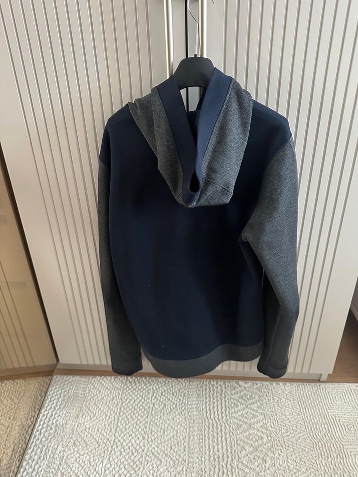 Gri Regular Fit Fermuarlı Erkek Ceket - Görsel 4