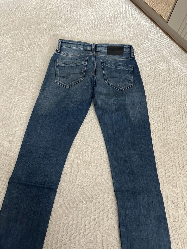 Erkek Gri Mavi Denim Günlük Jean - Görsel 4