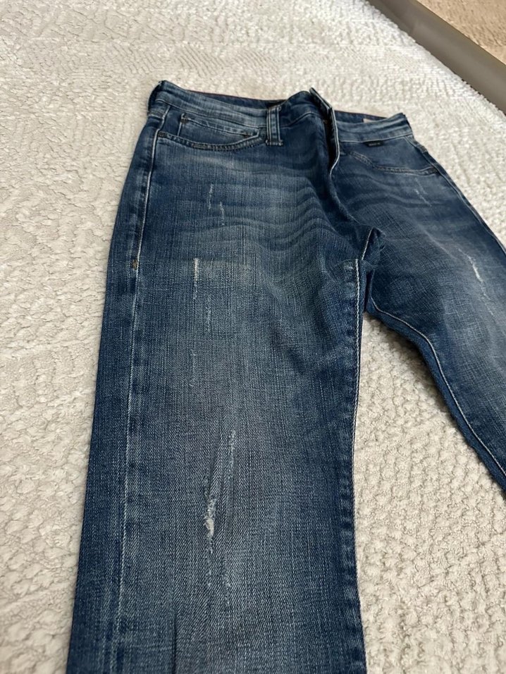 Erkek Gri Mavi Denim Günlük Jean - Görsel 2