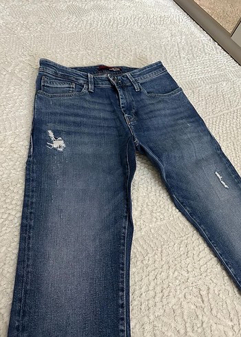 Erkek Mavi Regular Fit Denim Jean - Görsel 3