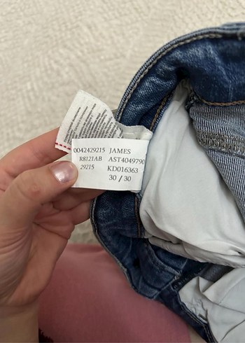 Erkek Mavi Regular Fit Denim Jean - Görsel 6