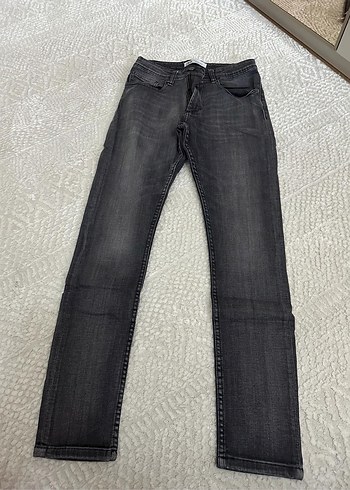 Gri Denim erkek Normal Kesim Jean - Görsel 2