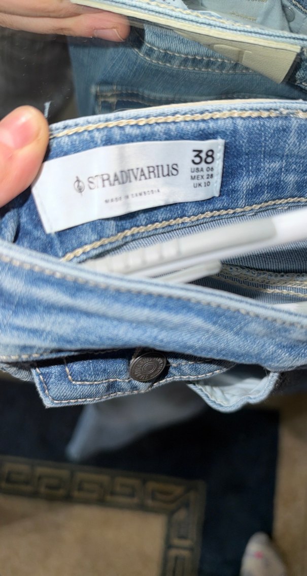 Açık Mavi Düşük Bel İspanyol Paça Jean (Likralı) — görsel 4/5