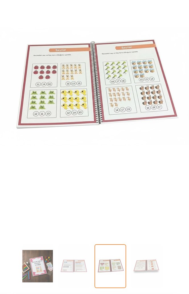 Sayılar Yaz-Sil Kavram Çalışmaları Kitabı - Görsel 3