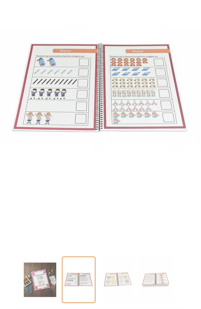 Sayılar Yaz-Sil Kavram Çalışmaları Kitabı - Görsel 2