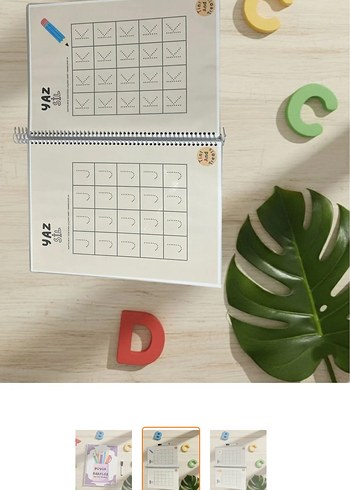 Büyük Harfler Yaz-Sil Kitabım - Görsel 2