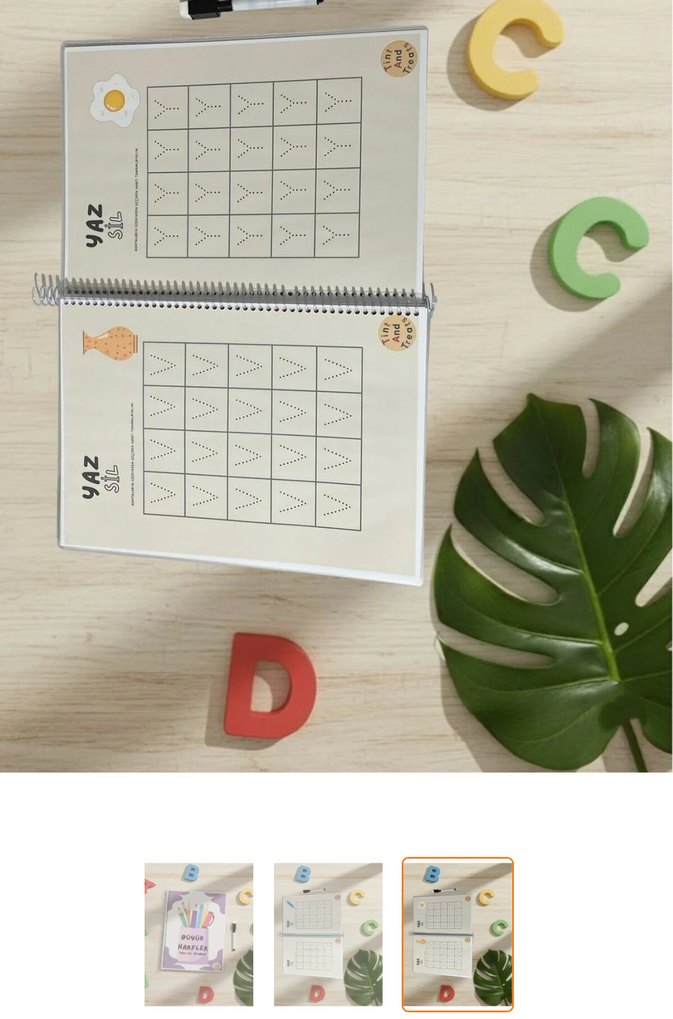 Büyük Harfler Yaz-Sil Kitabım - Görsel 3