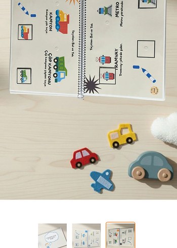 Taşıtları Bul ve Tak Cırt Cırtlı Etkinlik Kitabı - Görsel 3