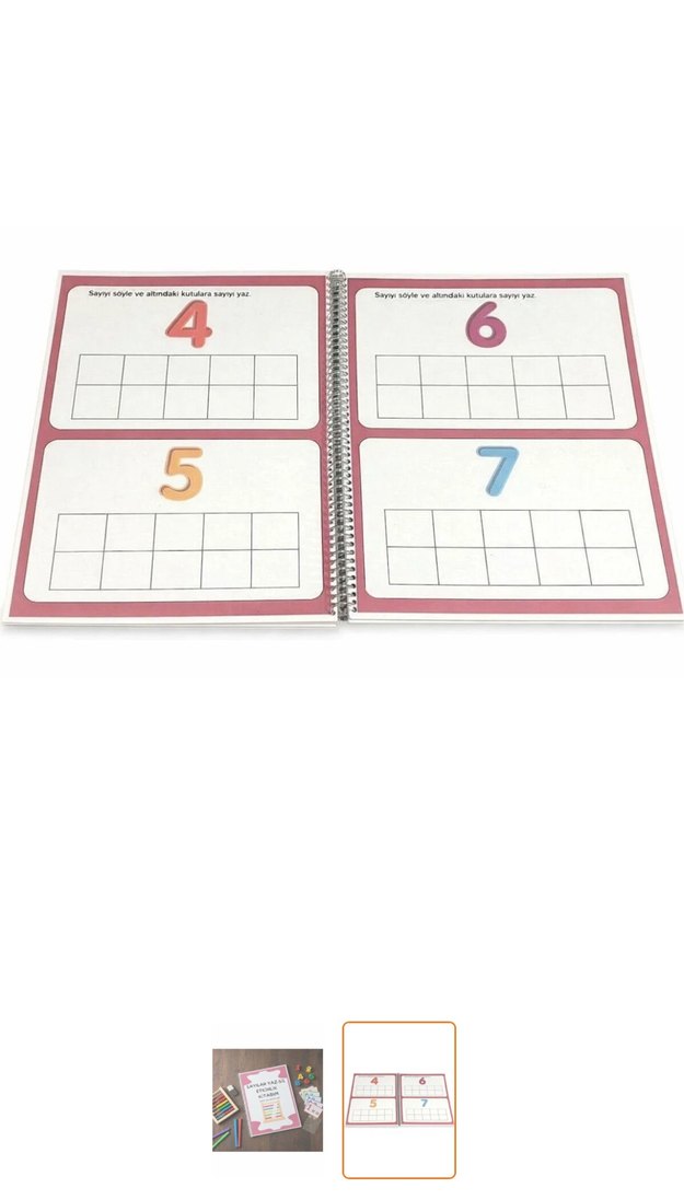 020 Sayıları Yaz  Sil Etkinlik Kitabı - Görsel 2