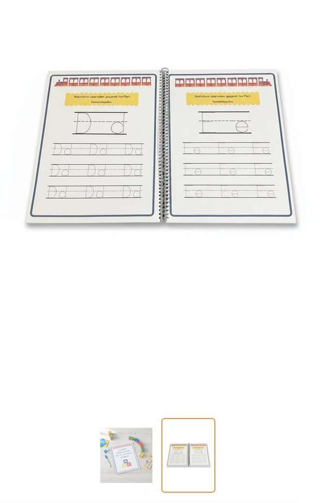 Alfabeyi Öğreniyorum Yaz-Sil Etkinlik Kitabı - Görsel 2