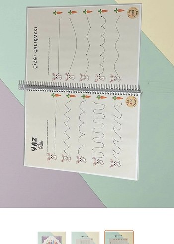 Yaz-Sil Çizgi Çalışması Kitabı - Görsel 3