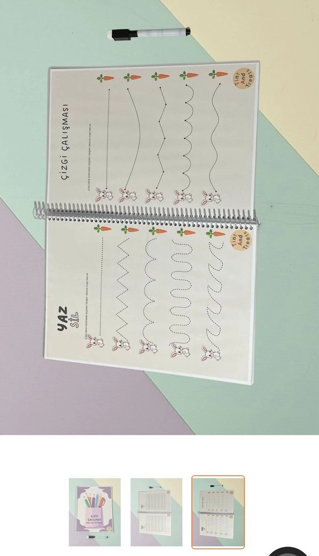 Yaz-Sil Çizgi Çalışması Kitabı - Görsel 3